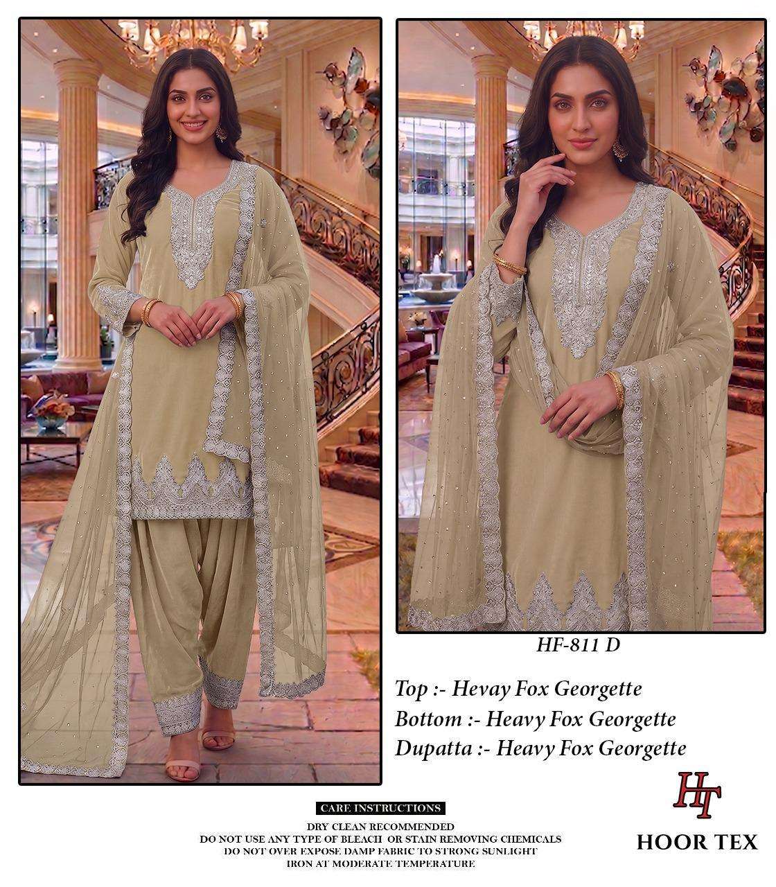 Hoor Tex HF - 811 Faux Georgette Pakistani Suit Set - Amrah Wholesale