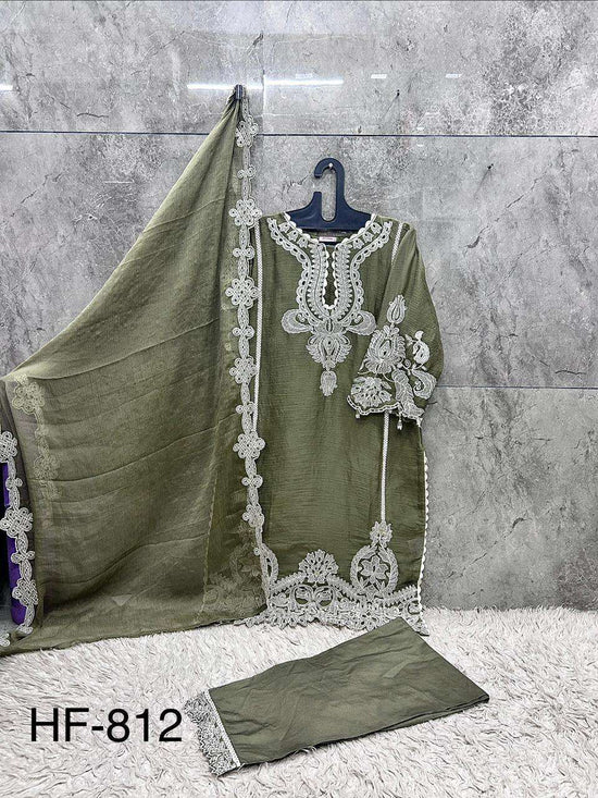 HOOR TEX HF - 812 Chiffon Pakistani Suit Set - Amrah Wholesale