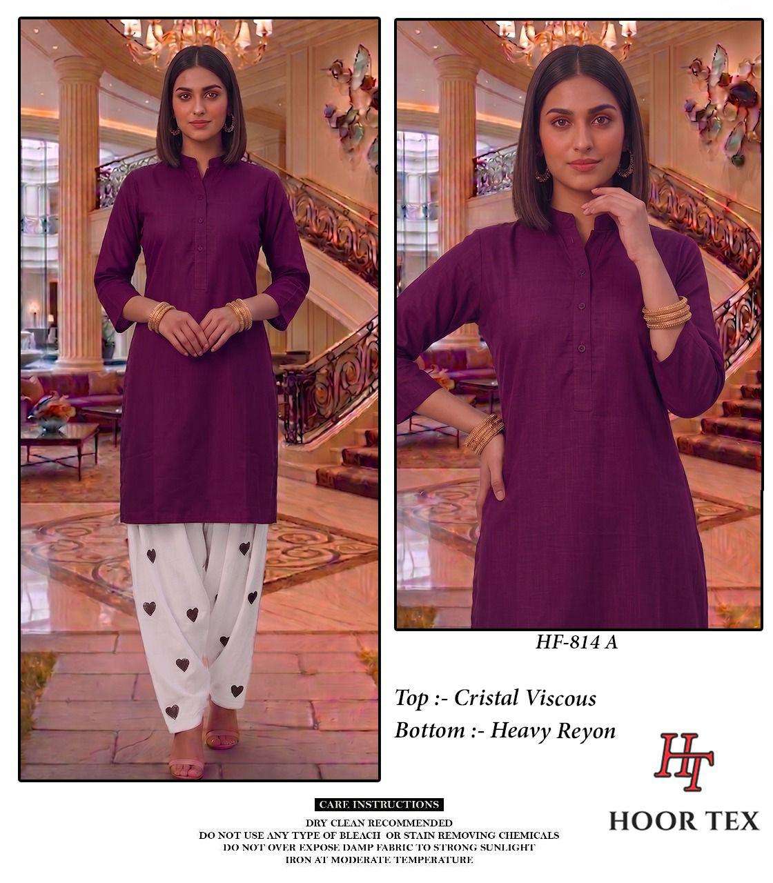Hoor Tex HF-814 Crystal Viscose Stitched Pakistani Suit Set