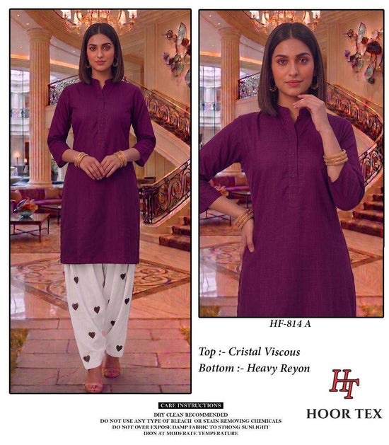 Hoor Tex HF-814 Crystal Viscose Stitched Pakistani Suit Set