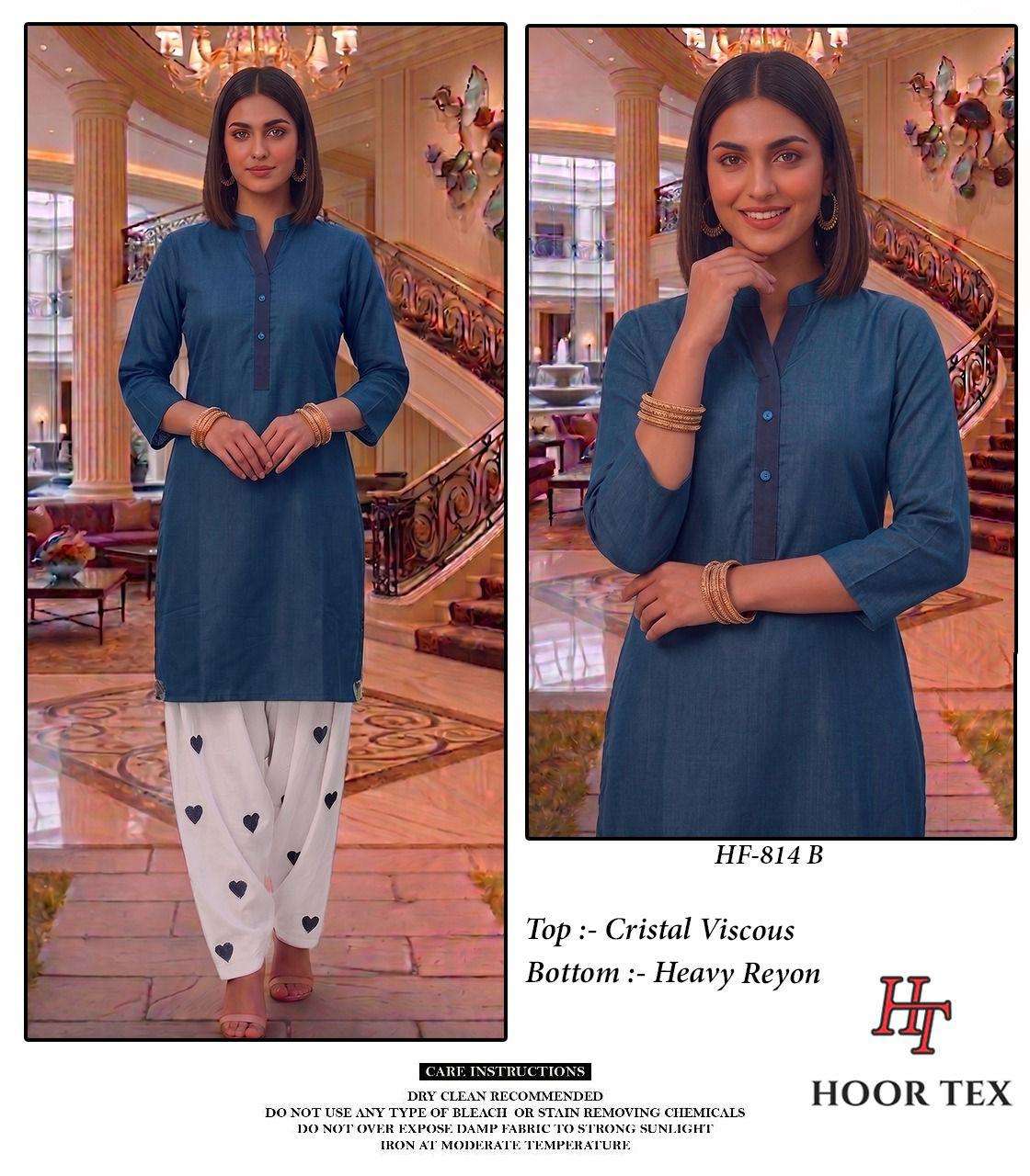 Hoor Tex HF-814 Crystal Viscose Stitched Pakistani Suit Set