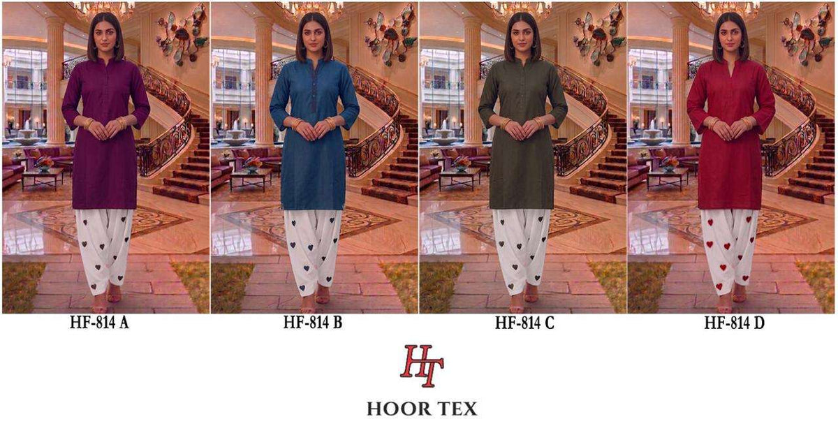 Hoor Tex HF-814 Crystal Viscose Stitched Pakistani Suit Set