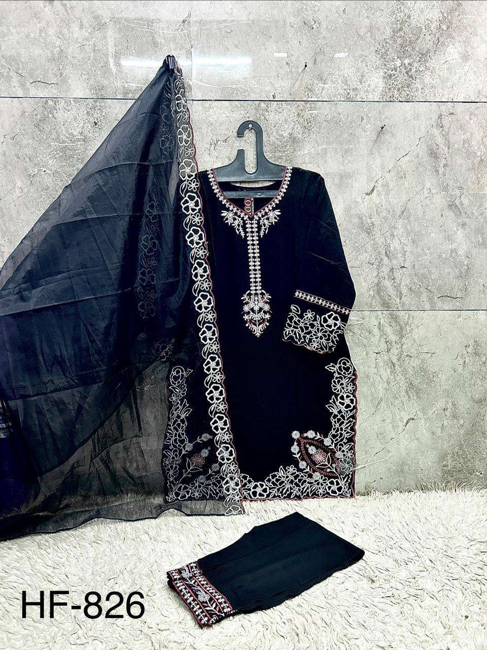 HOOR TEX HF - 826 A TO D Series Rayon Pakistani Suit Set - Amrah Wholesale