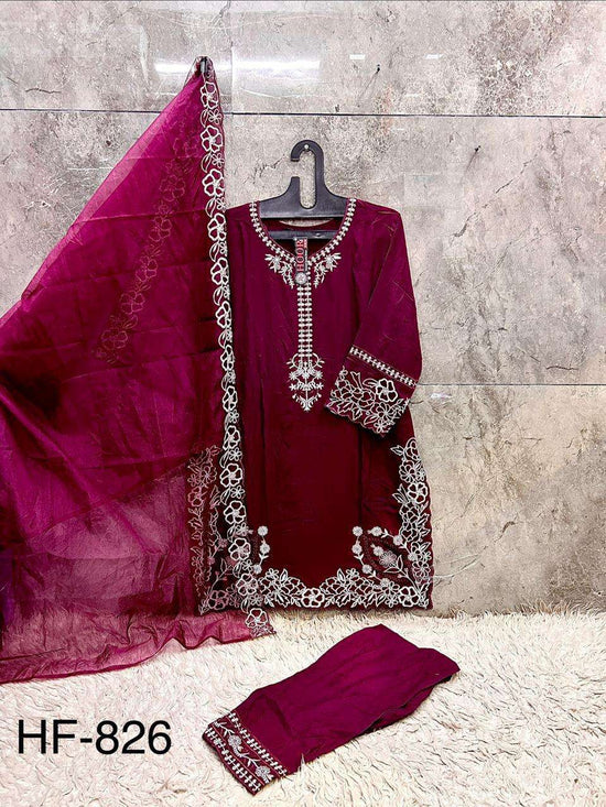 HOOR TEX HF - 826 A TO D Series Rayon Pakistani Suit Set - Amrah Wholesale