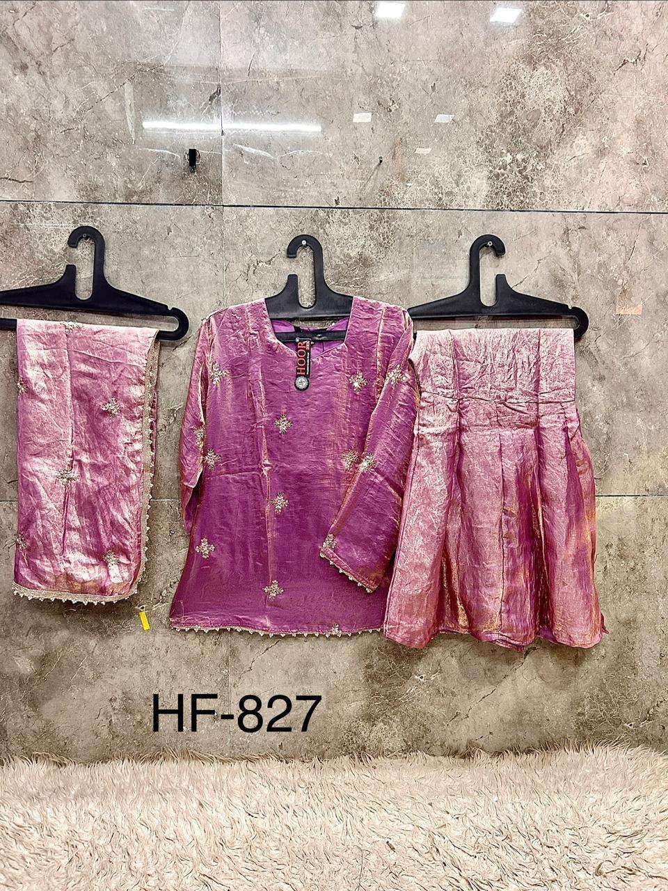 HOOR TEX HF - 827 Fandy Silk Pakistani Suit Set - Amrah Wholesale