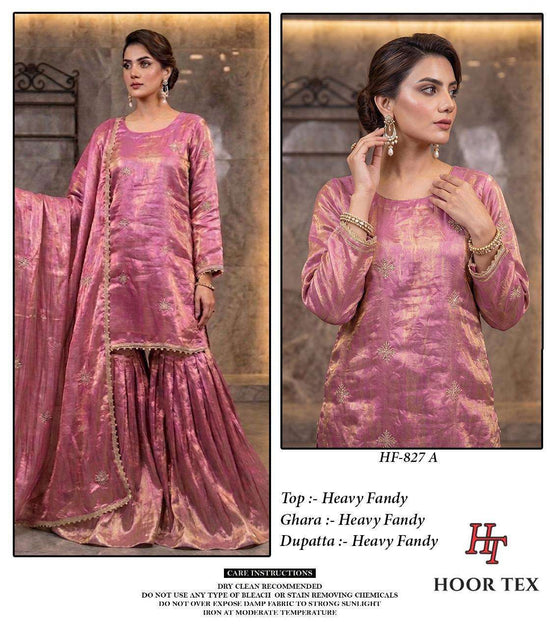 HOOR TEX HF - 827 Fandy Silk Pakistani Suit Set - Amrah Wholesale