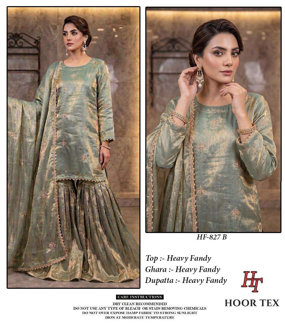 HOOR TEX HF - 827 Fandy Silk Pakistani Suit Set - Amrah Wholesale