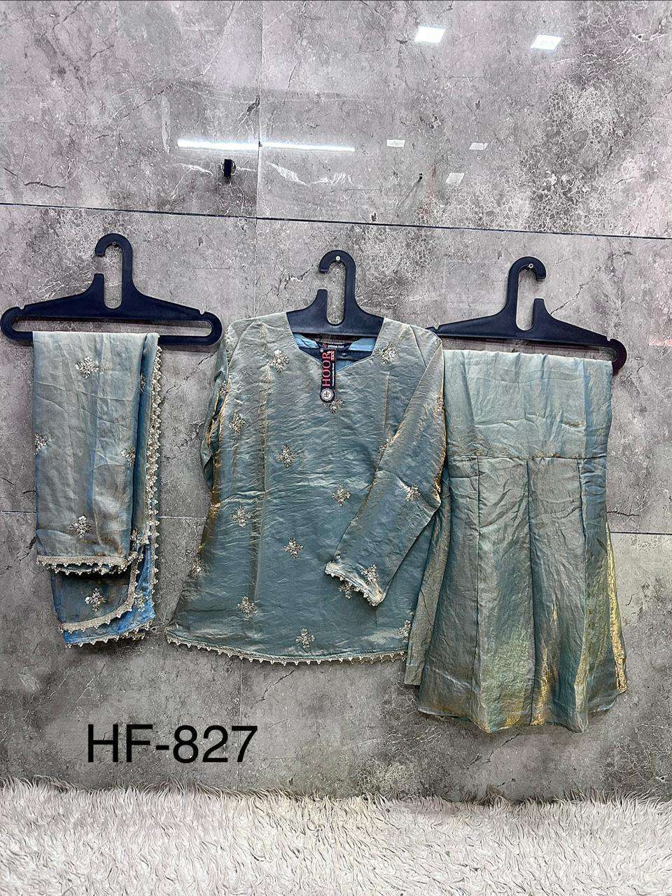 HOOR TEX HF - 827 Fandy Silk Pakistani Suit Set - Amrah Wholesale