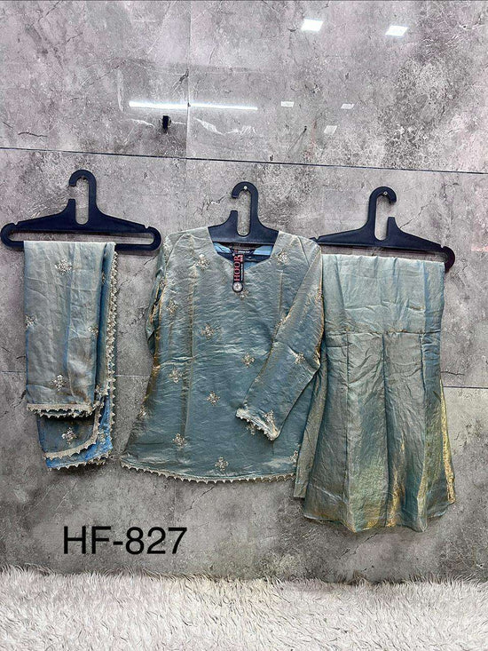 HOOR TEX HF - 827 Fandy Silk Pakistani Suit Set - Amrah Wholesale