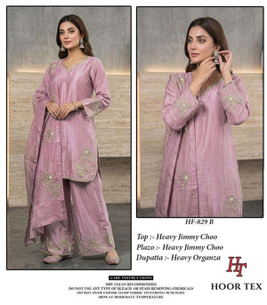 HOOR TEX HF - 829 Jimmy Choo Pakistani Suit Set - Amrah Wholesale