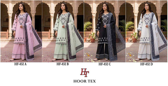 HOOR TEX HF - 832 Rayon Embroidery Stitched Pakistani Dress - Amrah Wholesale