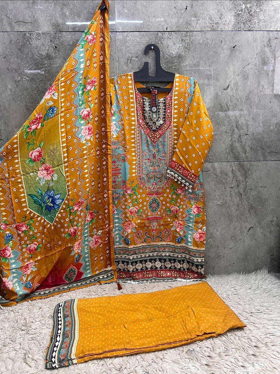 HOOR TEX HF-834 TO 852 Muslin Pakistani Suit Set