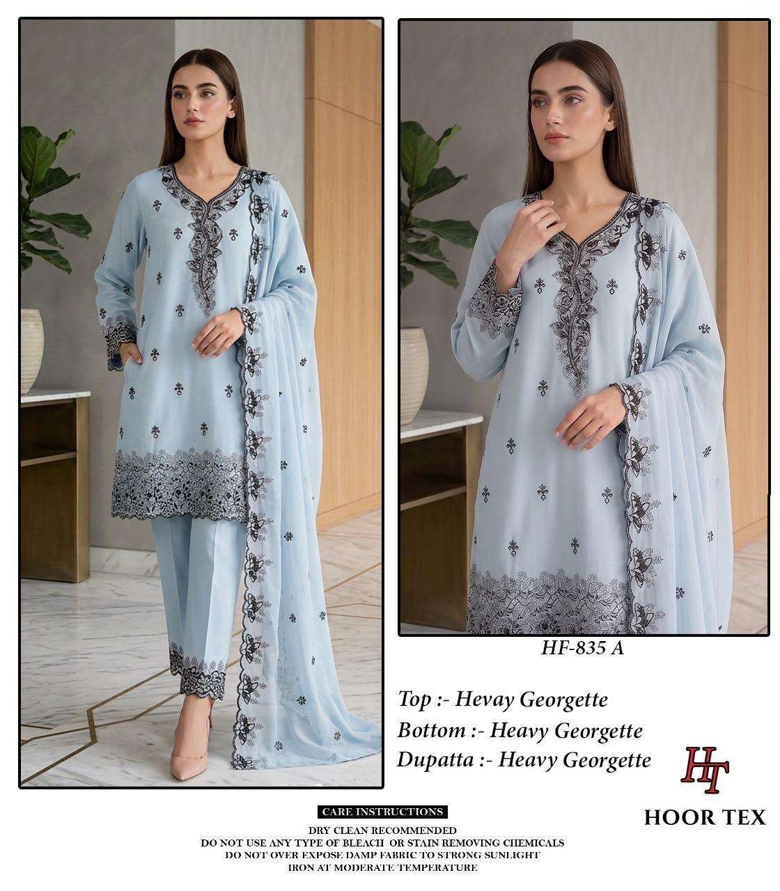 Hoor Tex HF-835 Georgette Embroidered Pakistani Suit Set