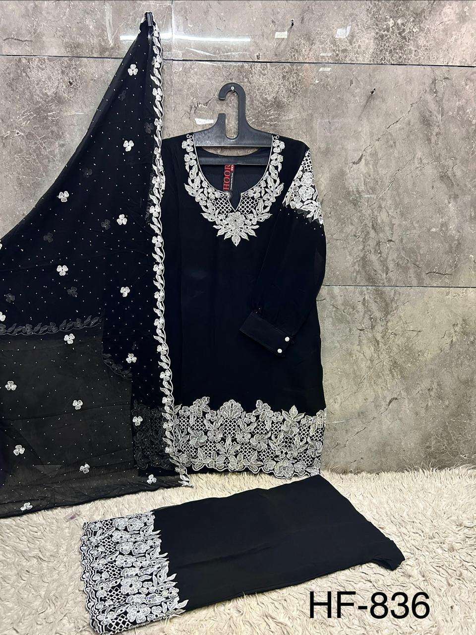 Hoor Tex HF - 836 Georgette Pakistani Suit Set - Amrah Wholesale