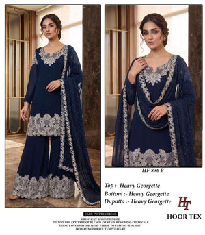Hoor Tex HF - 836 Georgette Pakistani Suit Set - Amrah Wholesale