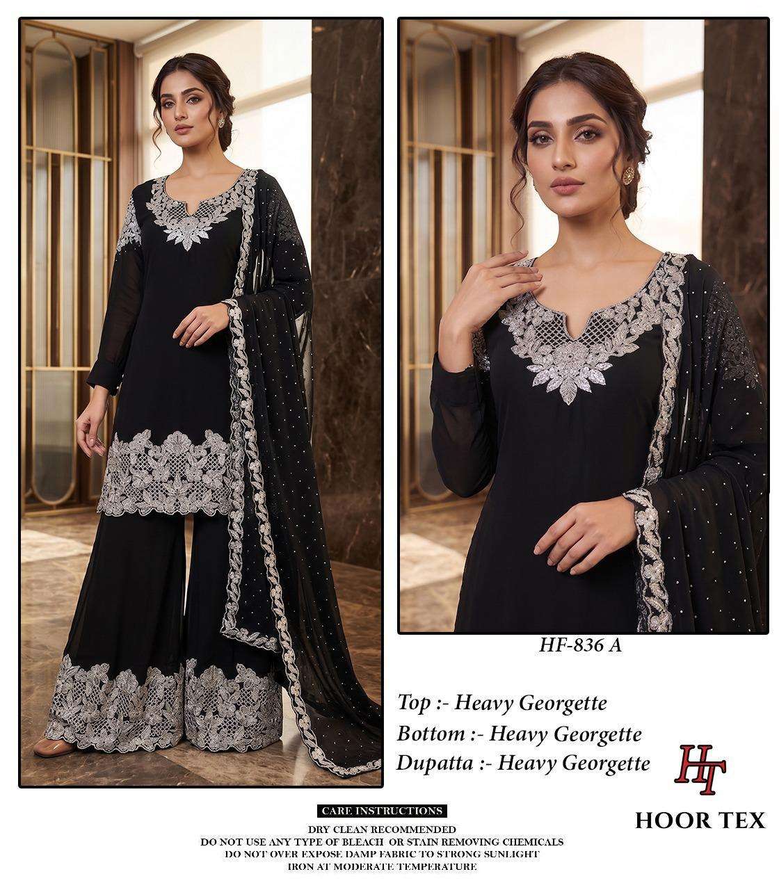 Hoor Tex HF - 836 Georgette Pakistani Suit Set - Amrah Wholesale