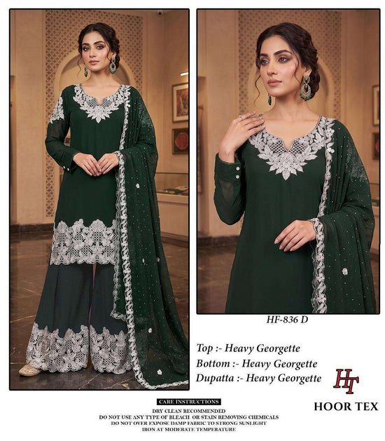 Hoor Tex HF - 836 Georgette Pakistani Suit Set - Amrah Wholesale