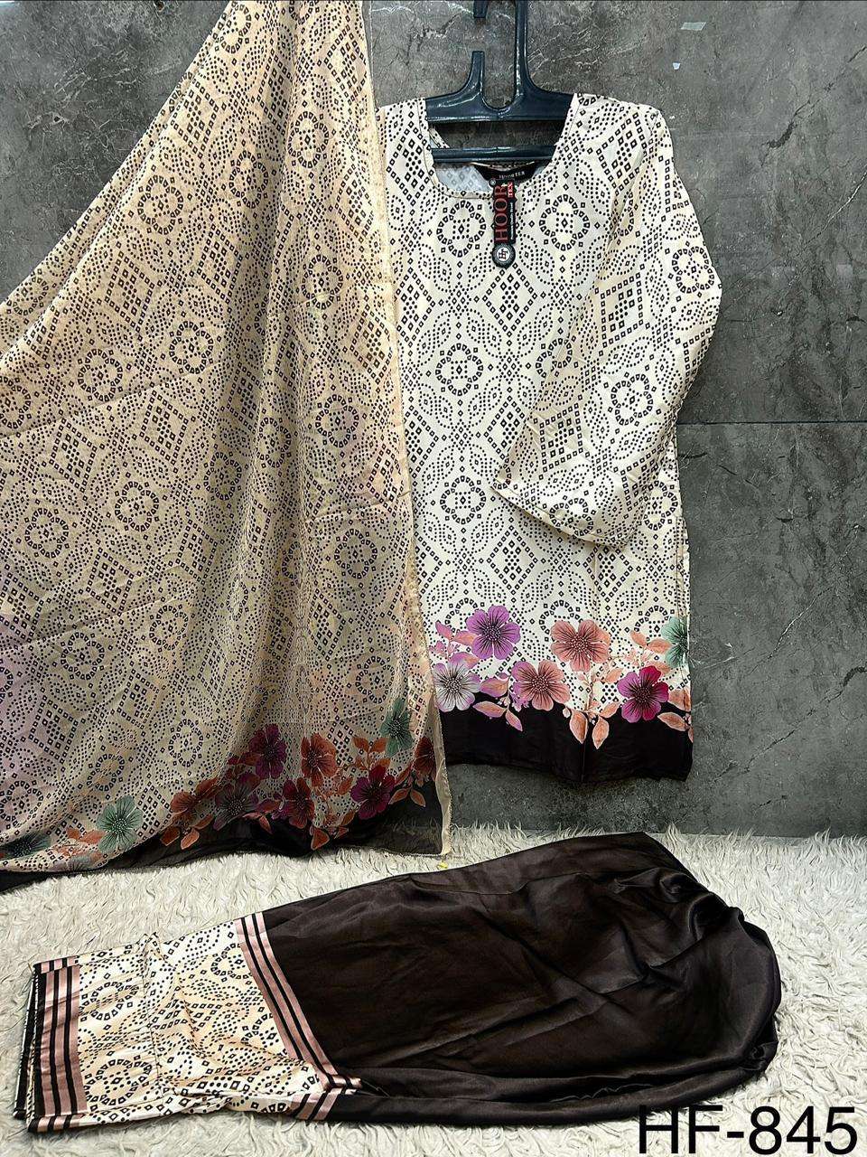 Hoor Tex HF - 840 To HF - 846 Malai Satin Dress Material - Amrah Wholesale