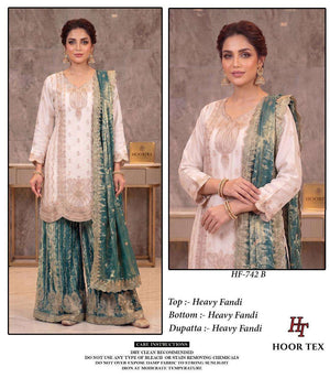 HOOR TEX HF-842 FANDY STITCHED SALWAR SUIT SET