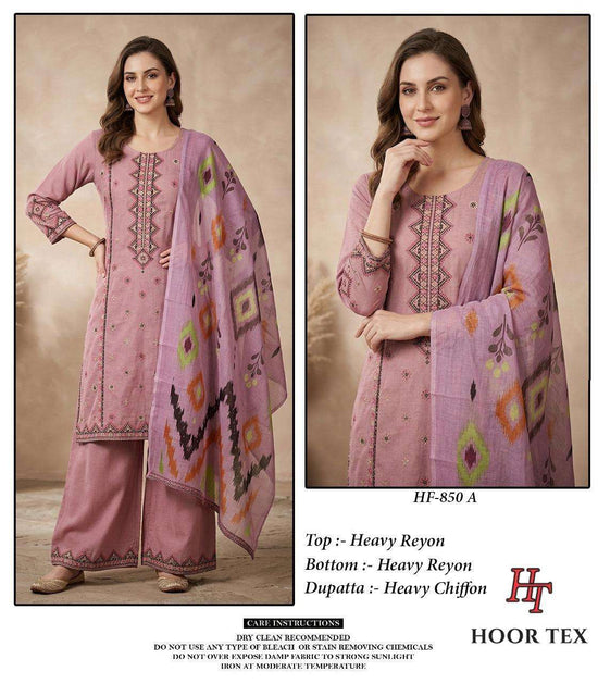Hoor Tex HF-850 Rayon Pakistani Suit Set