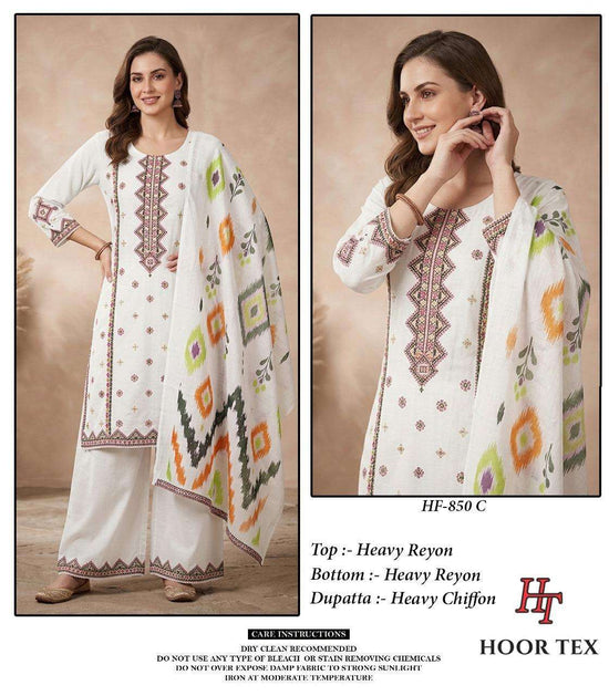 Hoor Tex HF-850 Rayon Pakistani Suit Set