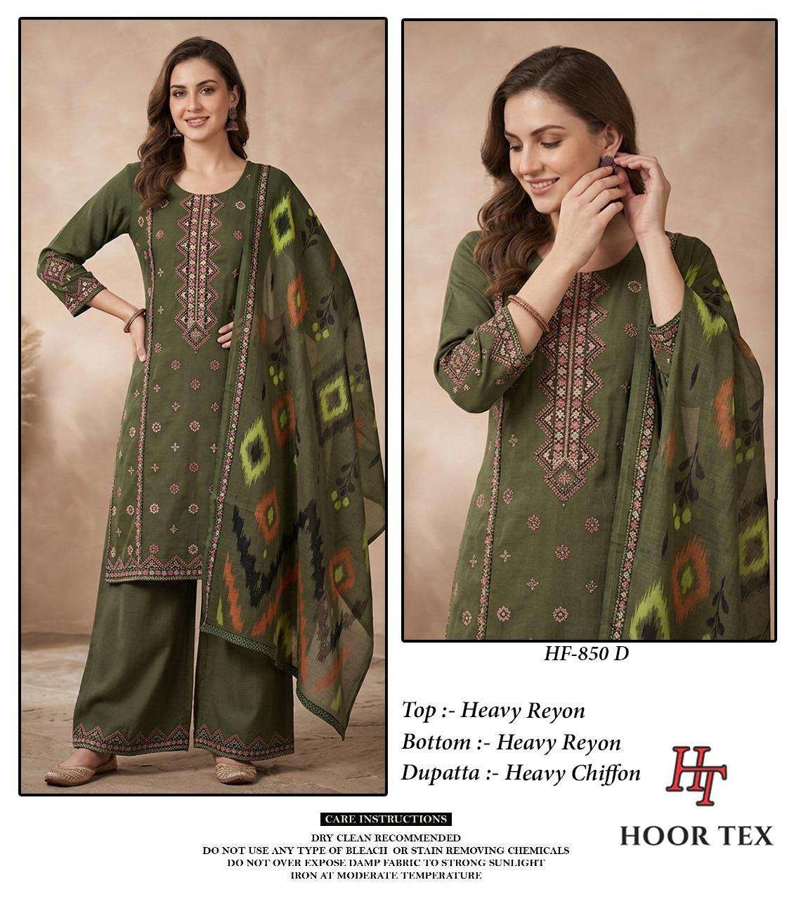 Hoor Tex HF-850 Rayon Pakistani Suit Set