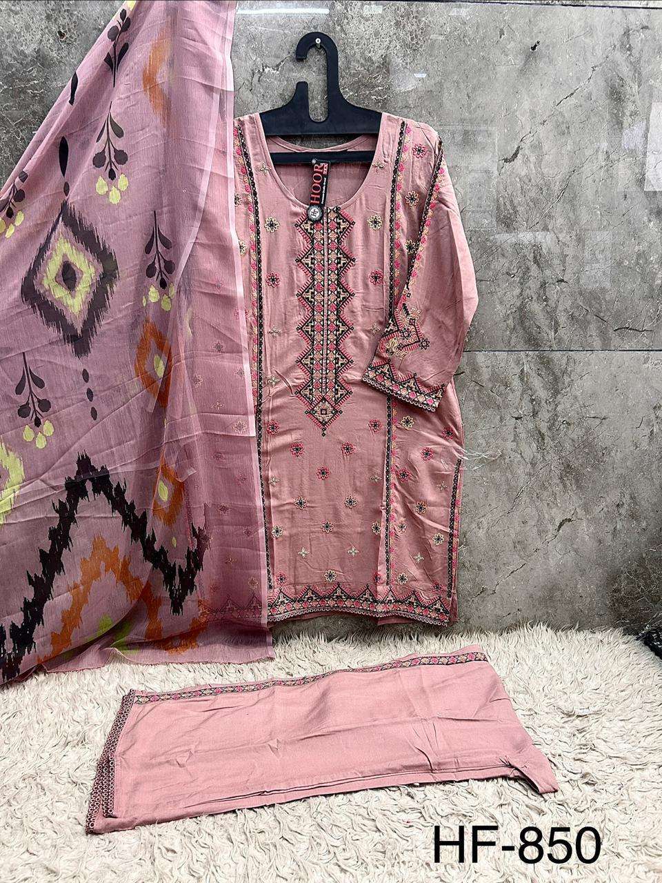 Hoor Tex HF-850 Rayon Pakistani Suit Set