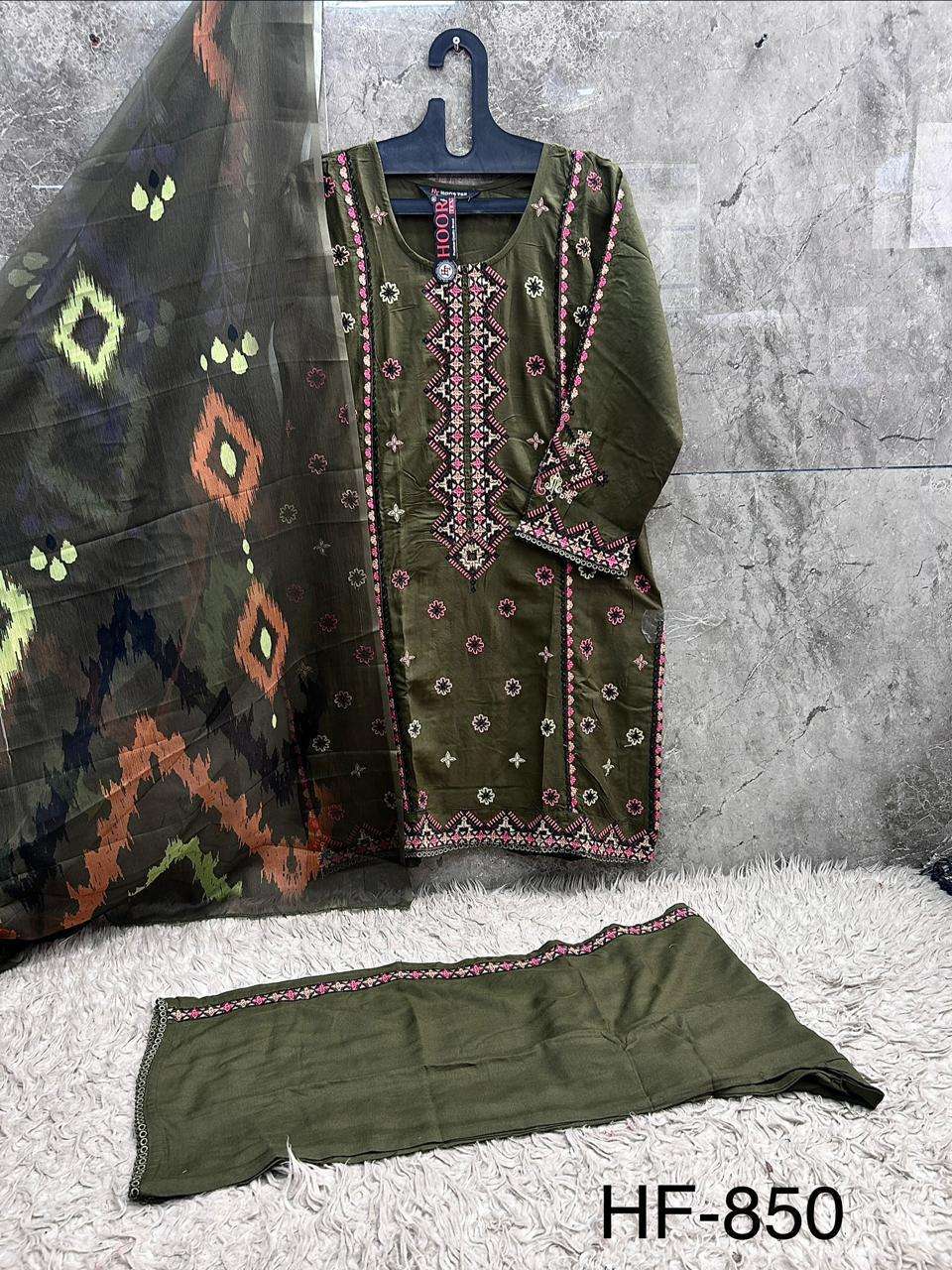 Hoor Tex HF-850 Rayon Pakistani Suit Set