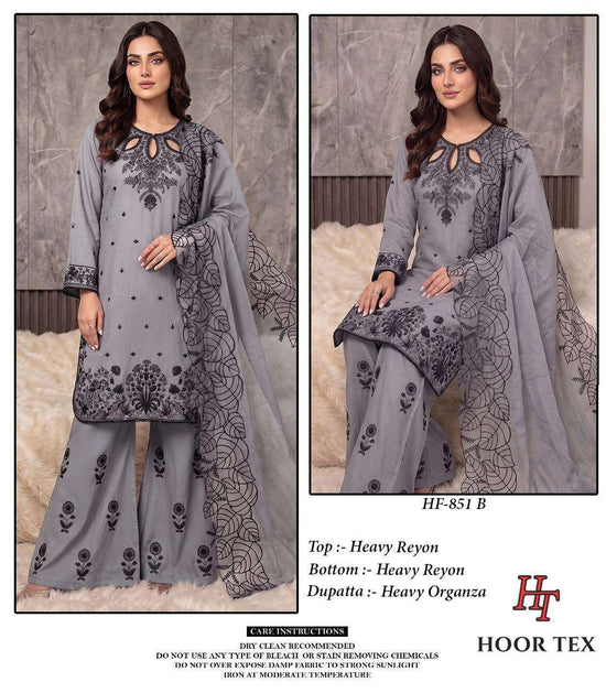 Hoor Tex HF-851 Rayon Pakistani Suit Set