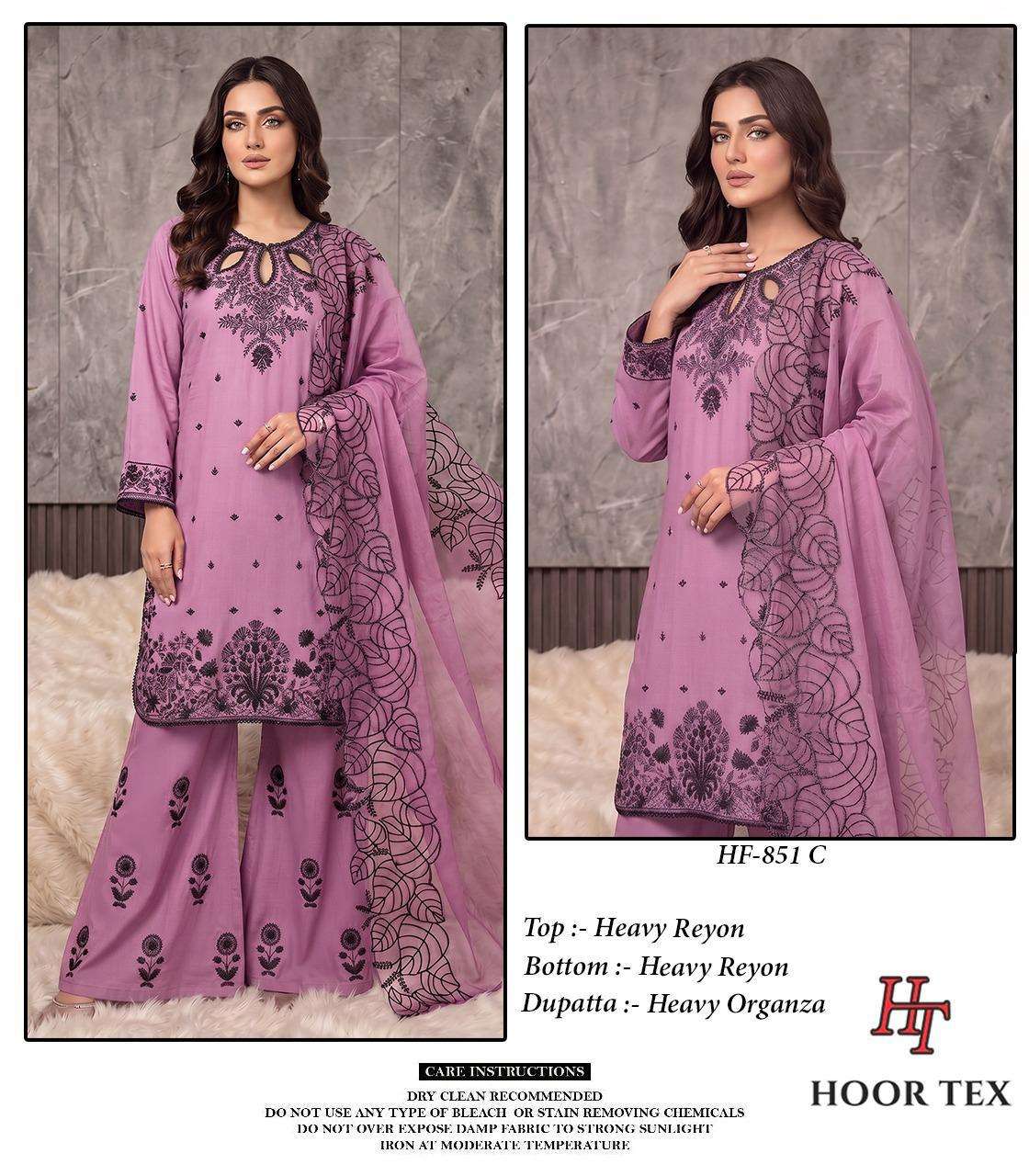 Hoor Tex HF-851 Rayon Pakistani Suit Set