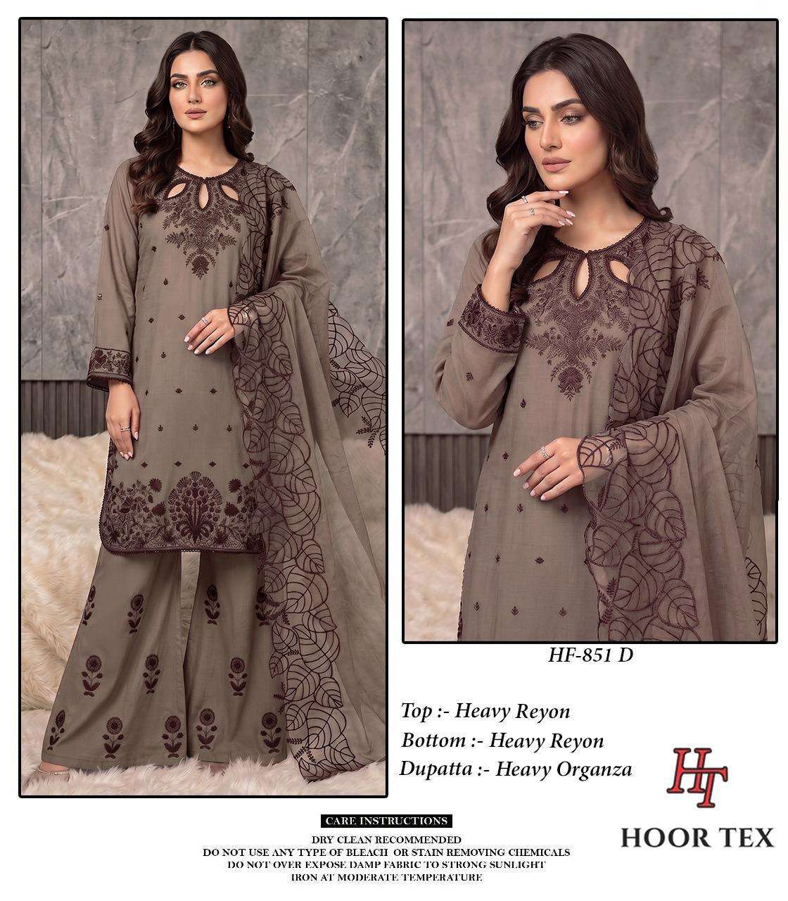 Hoor Tex HF-851 Rayon Pakistani Suit Set