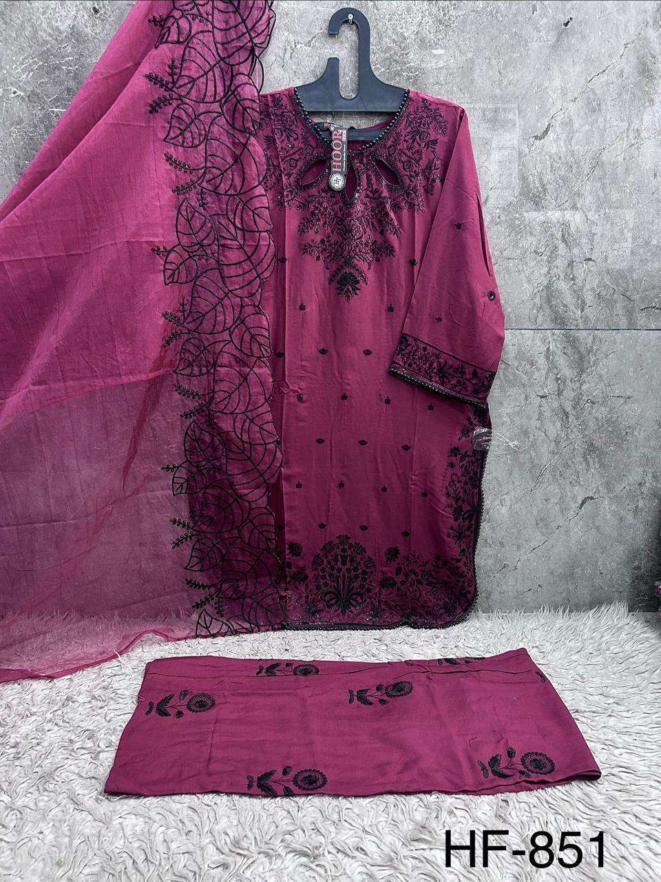 Hoor Tex HF-851 Rayon Pakistani Suit Set