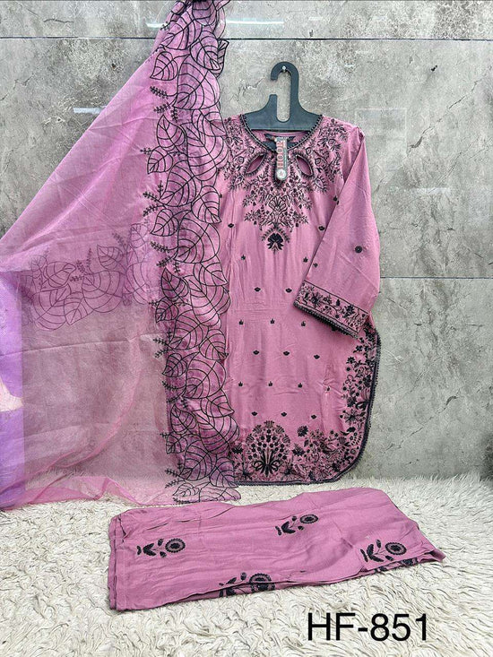 Hoor Tex HF-851 Rayon Pakistani Suit Set