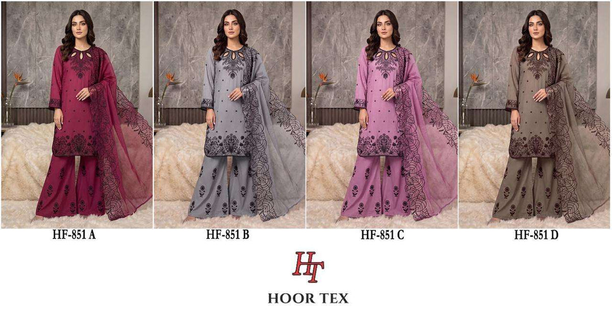 Hoor Tex HF-851 Rayon Pakistani Suit Set