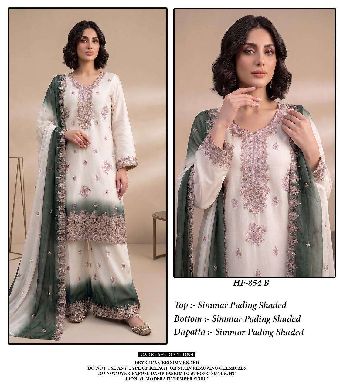 Hoor Tex HF-854 Simmer Embroidered Pakistani Suit Set
