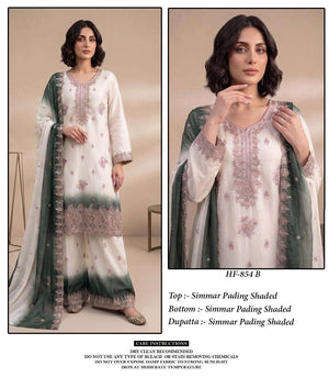 Hoor Tex HF-854 Simmer Embroidered Pakistani Suit Set