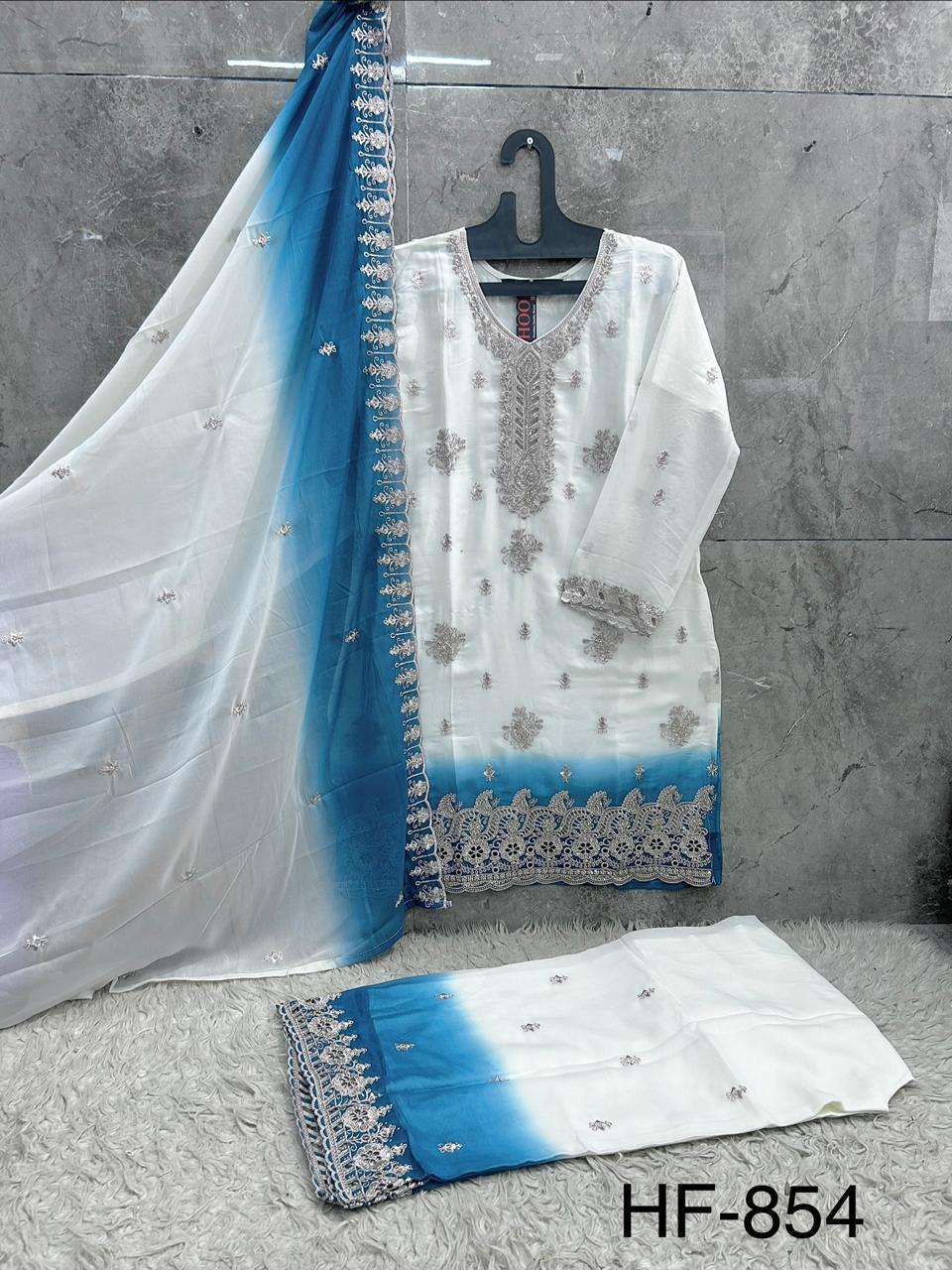 Hoor Tex HF-854 Simmer Embroidered Pakistani Suit Set