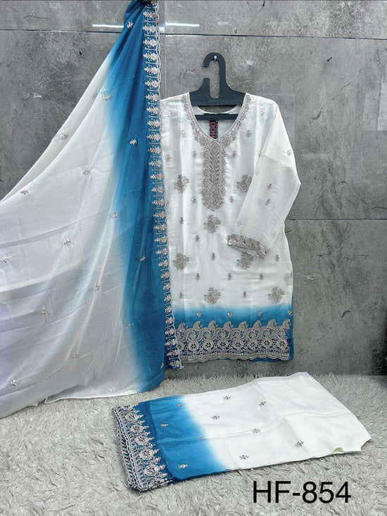 Hoor Tex HF-854 Simmer Embroidered Pakistani Suit Set