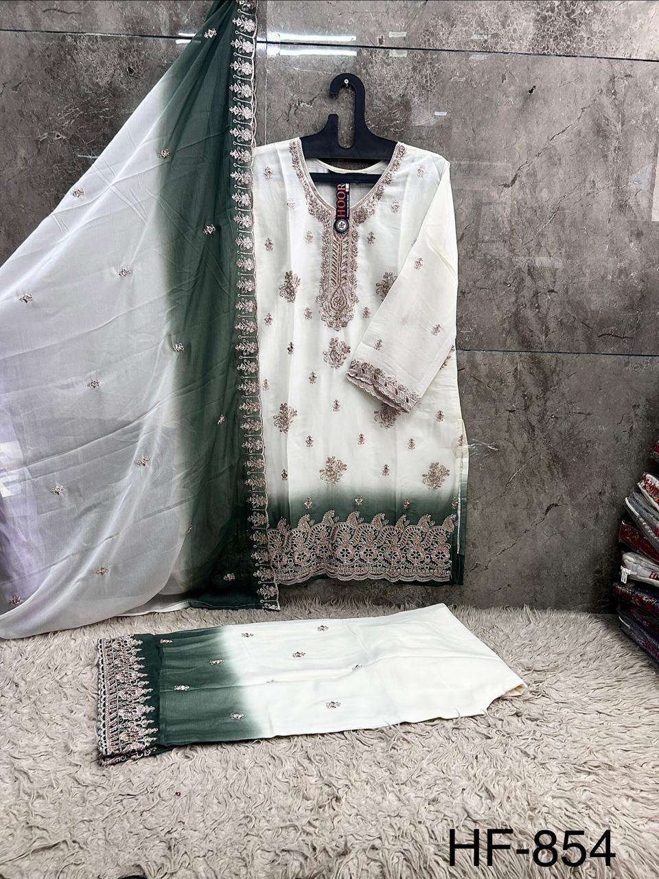 Hoor Tex HF-854 Simmer Embroidered Pakistani Suit Set