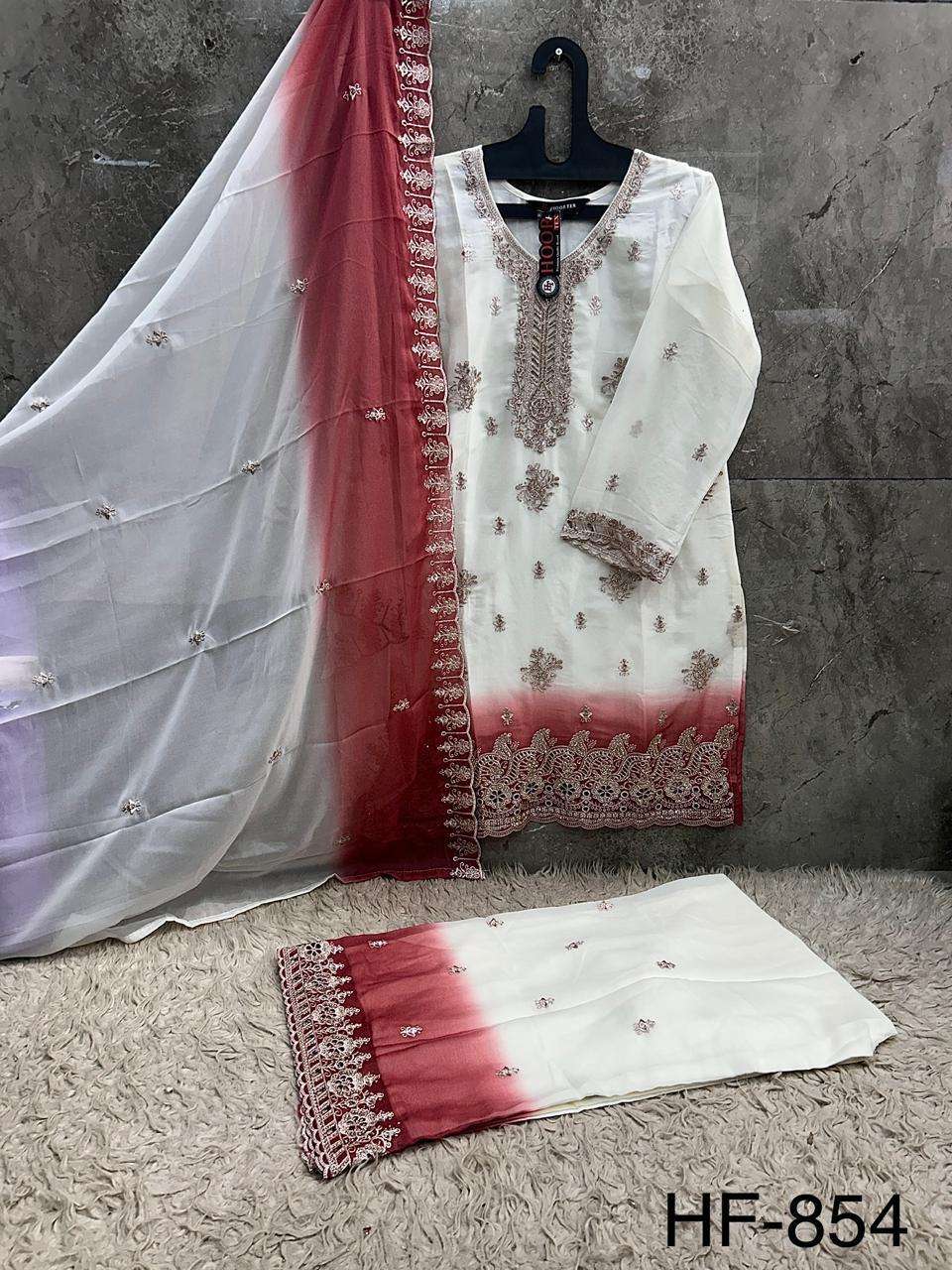 Hoor Tex HF-854 Simmer Embroidered Pakistani Suit Set