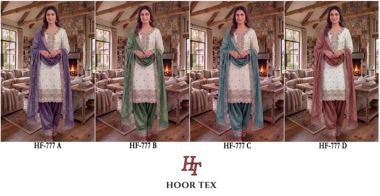 HOOR TEX HF-877 Crunchy Embroidered Pakistani Suit Set