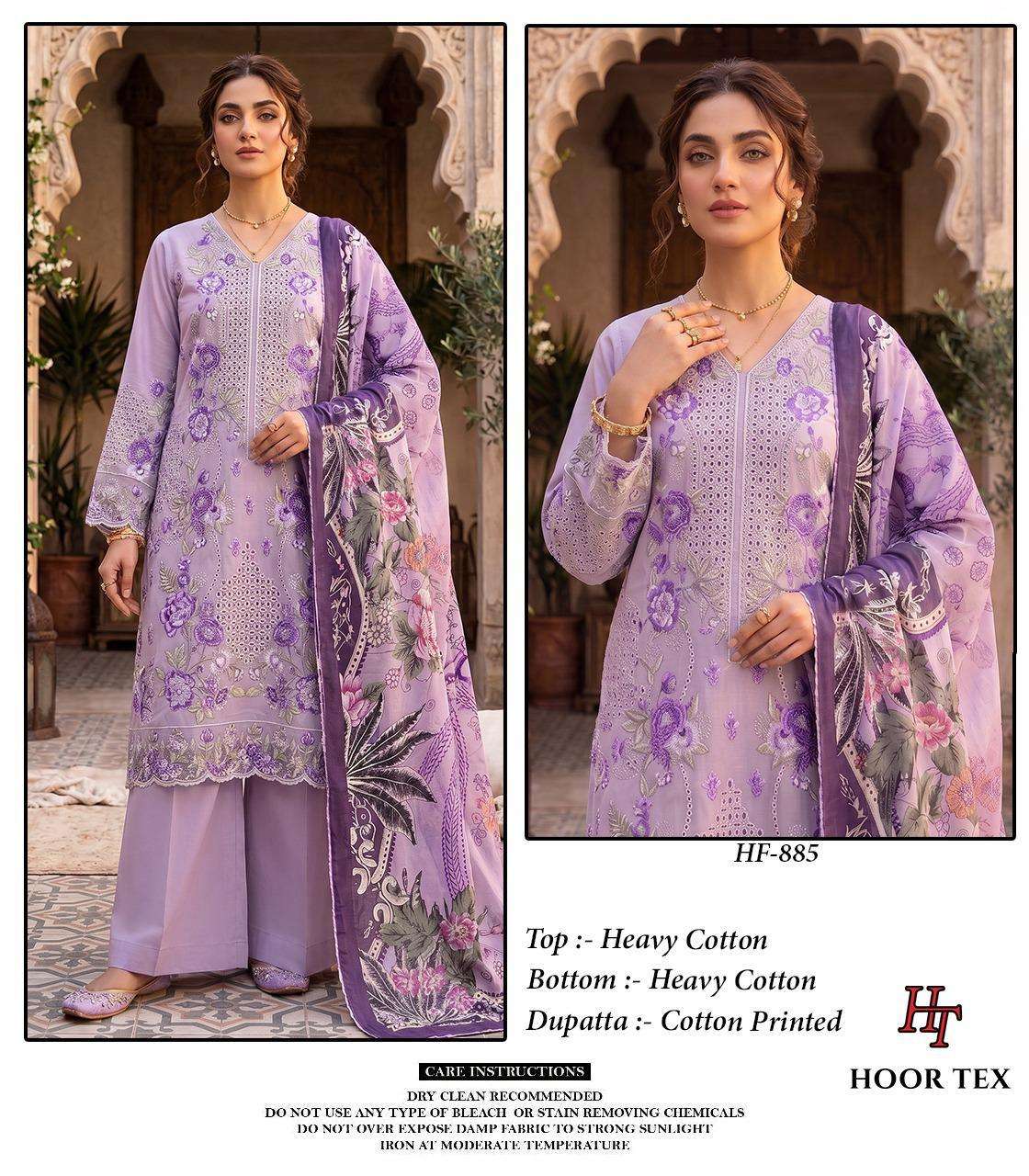Hoor Tex HF-885 Cotton Embroidered Stitched Pakistani Suit Set