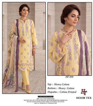 Hoor Tex HF-890 Cotton Printed Stitched Pakistani Suit - Amrah Wholesale