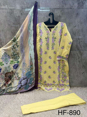 Hoor Tex HF-890 Cotton Printed Stitched Pakistani Suit - Amrah Wholesale