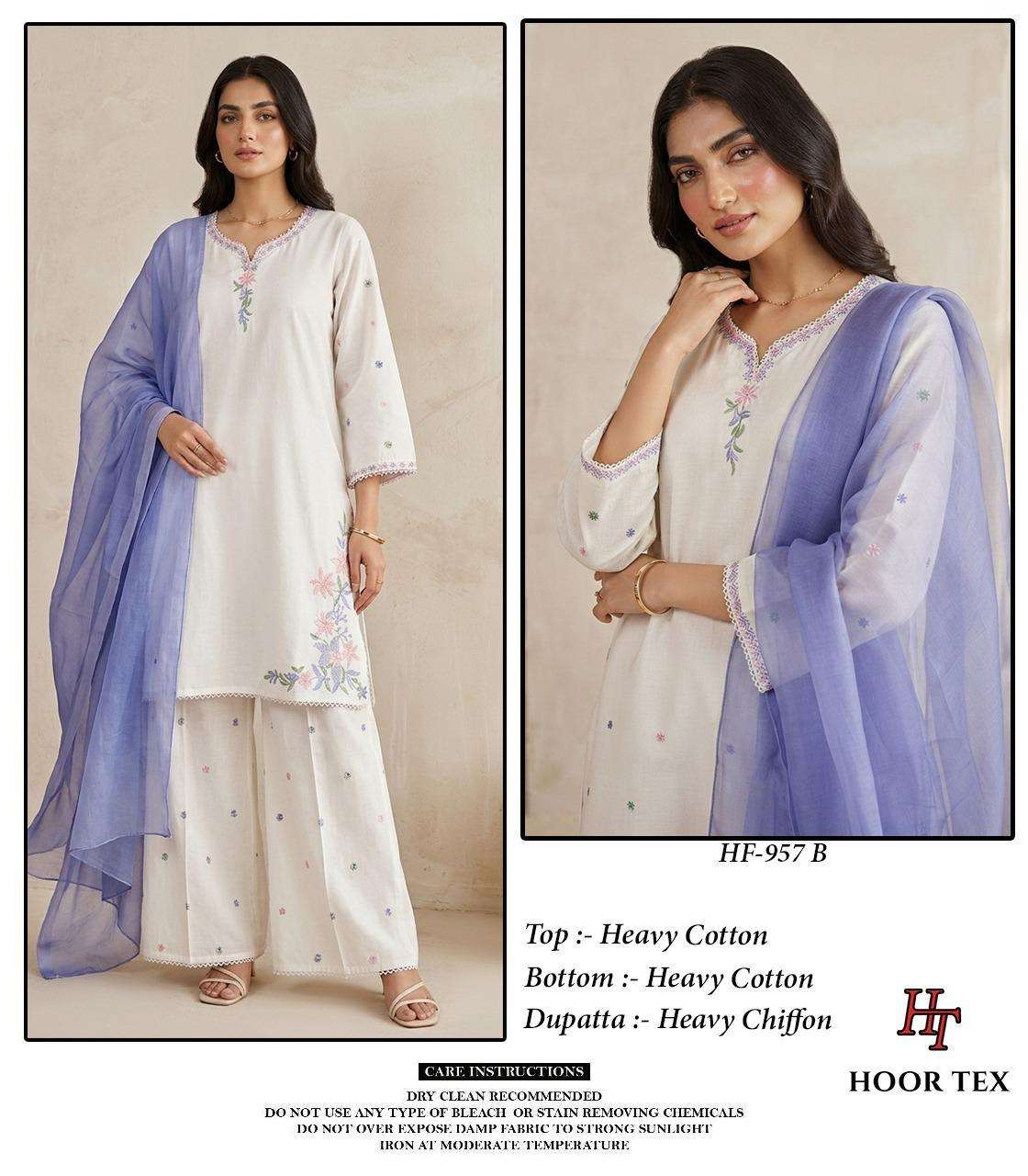 HOOR TEX HF-957 Cotton Pakistani Dresses
