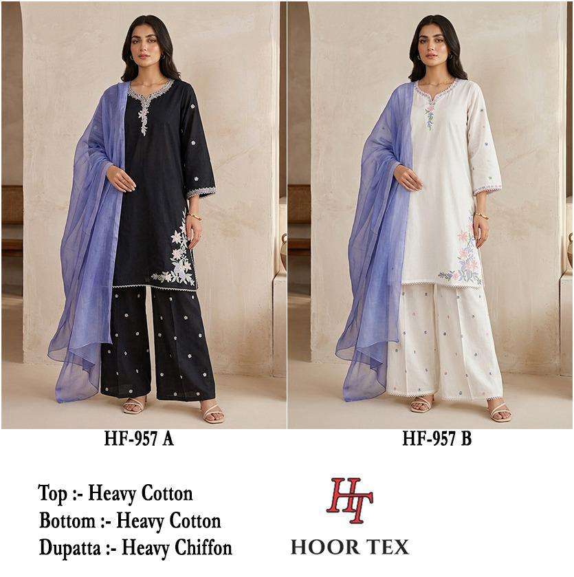 HOOR TEX HF-957 Cotton Pakistani Dresses