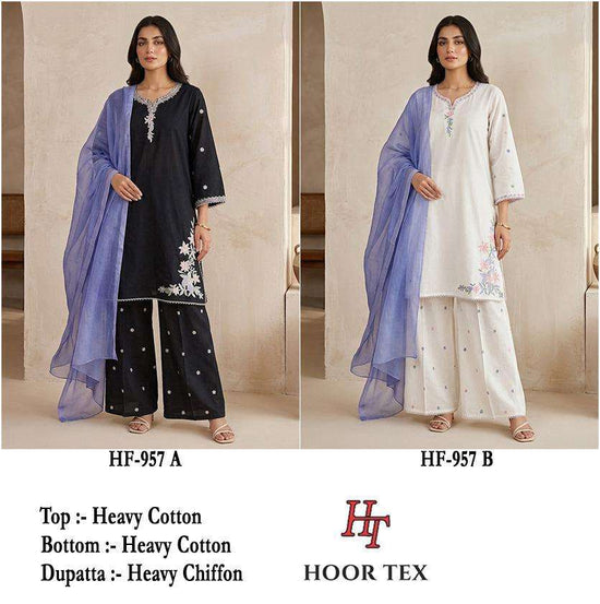 HOOR TEX HF-957 Cotton Pakistani Dresses