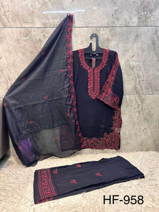 HOOR TEX HF-958 Rayon Stitched Pakistani Dresses