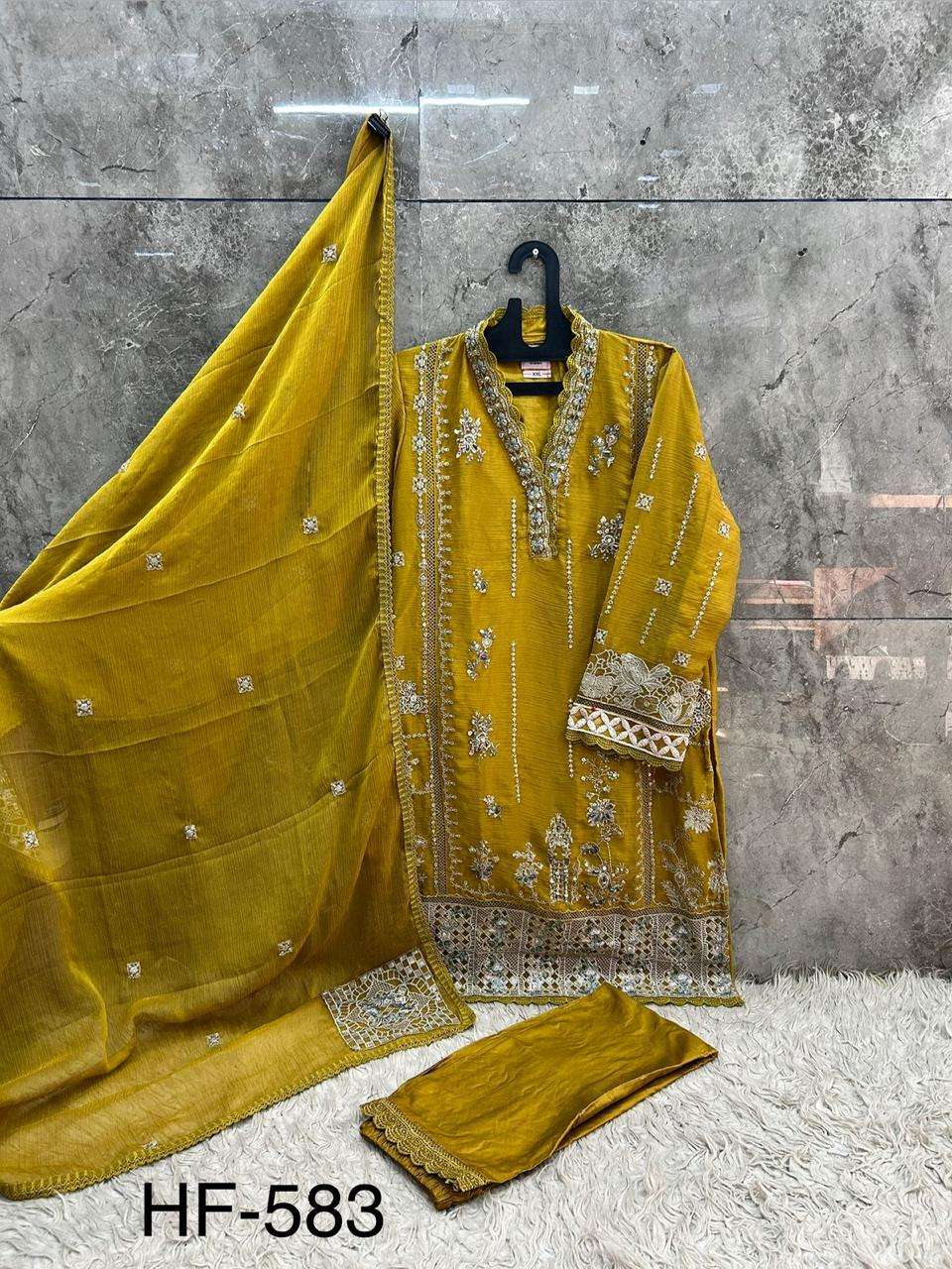 Hoor Tex HF - 583 Pakistani Suit Set - Amrah Wholesale