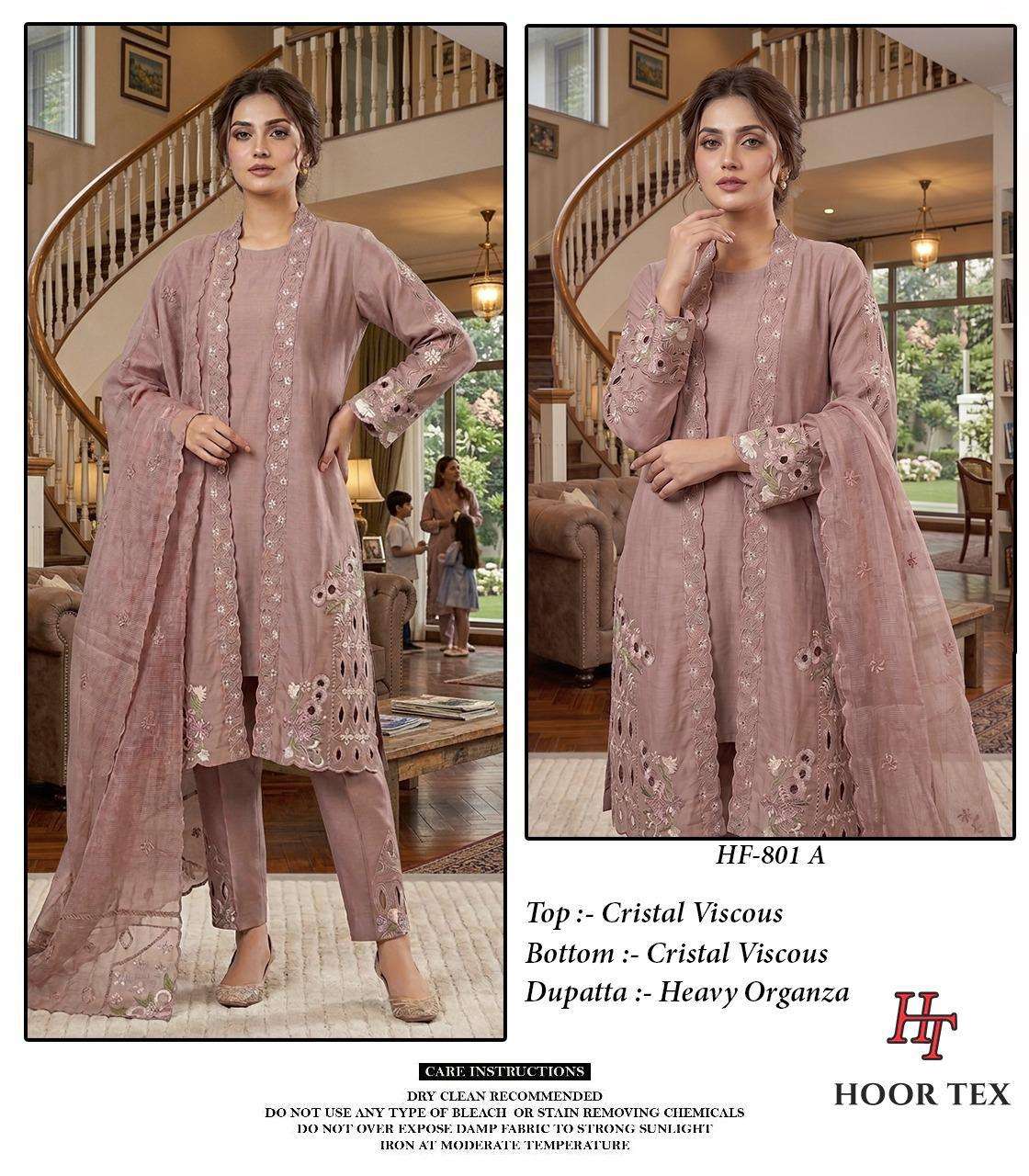 Hoor Tex HF-801 Crystal Viscose Pakistani Suit Set